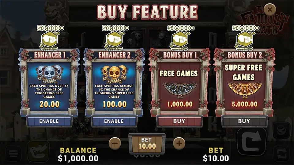 The Family Death slot bonus buy