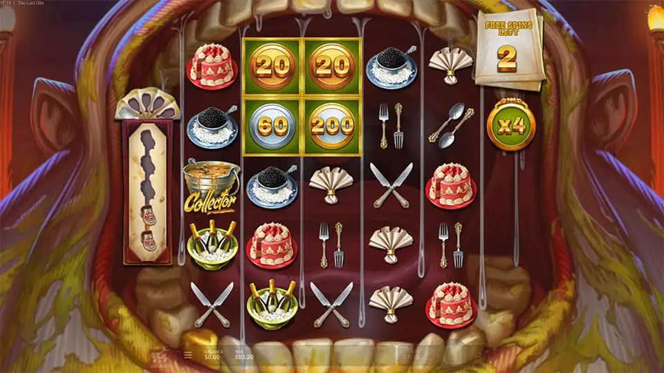 The Last Bite slot feature coin symbol
