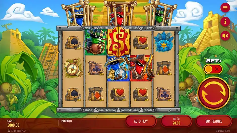 3 Wildos slot game preview