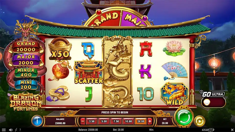 Blazing Dragon Fortunes slot game preview