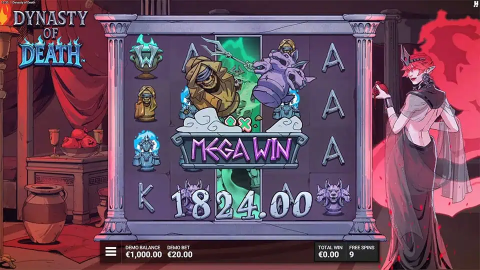 Dynasty of Death slot big win