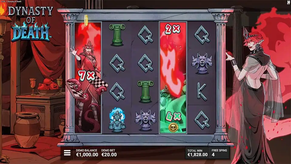Dynasty of Death slot feature wild reel