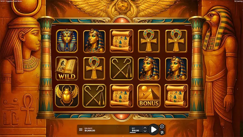Egyptian Gold Reels slot game preview