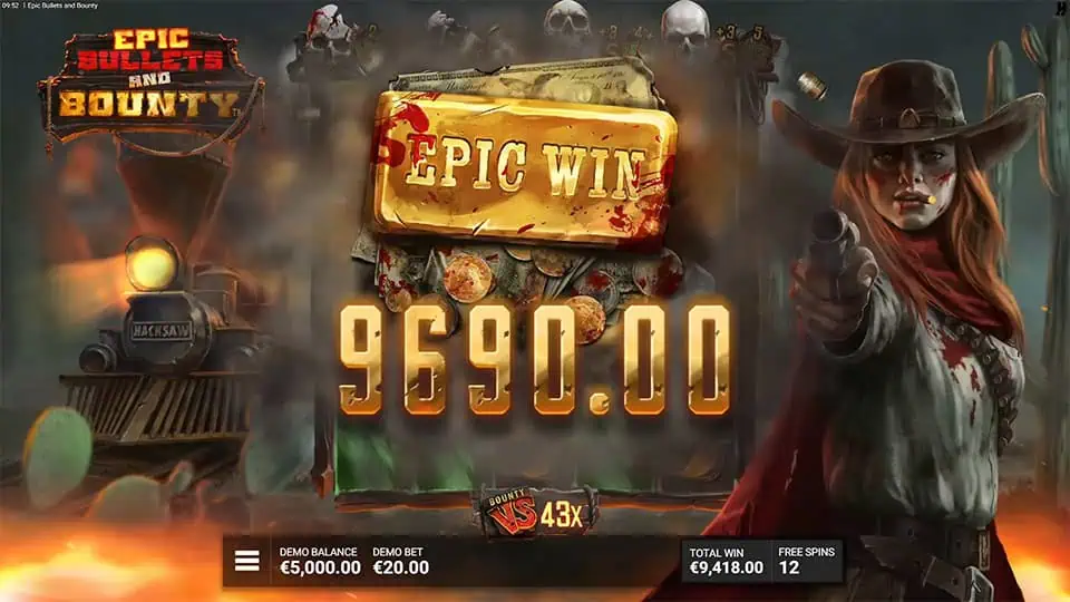 Epic Bullets Bounty slot big win
