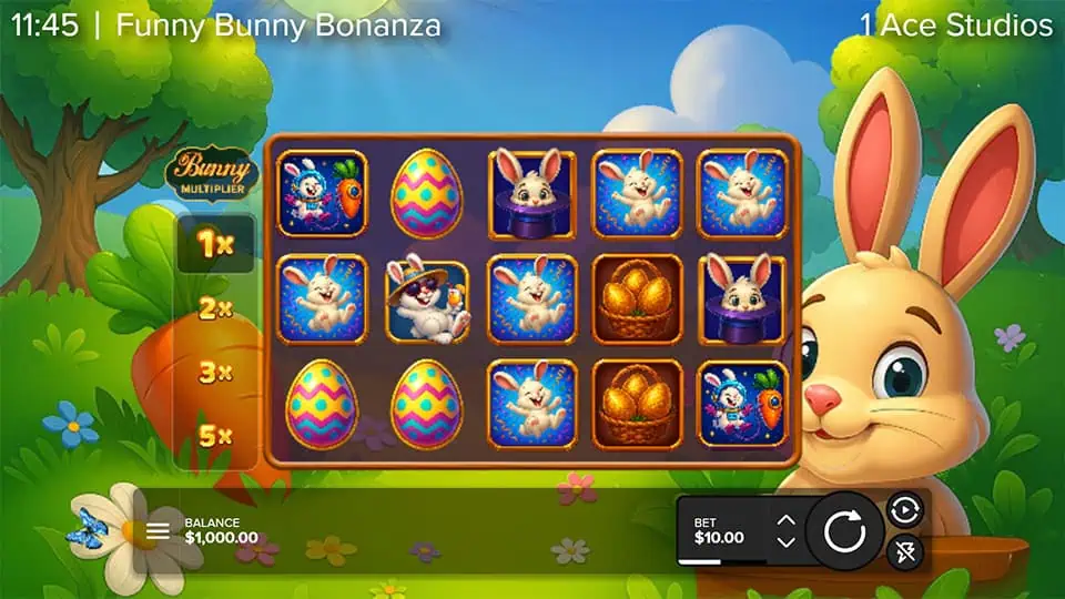 Funny Bunny Bonanza slot game preview
