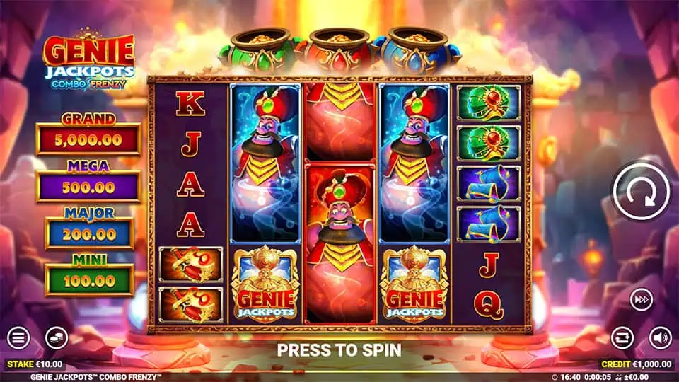 Genie Jackpots Combo Frenzy slot game preview 1