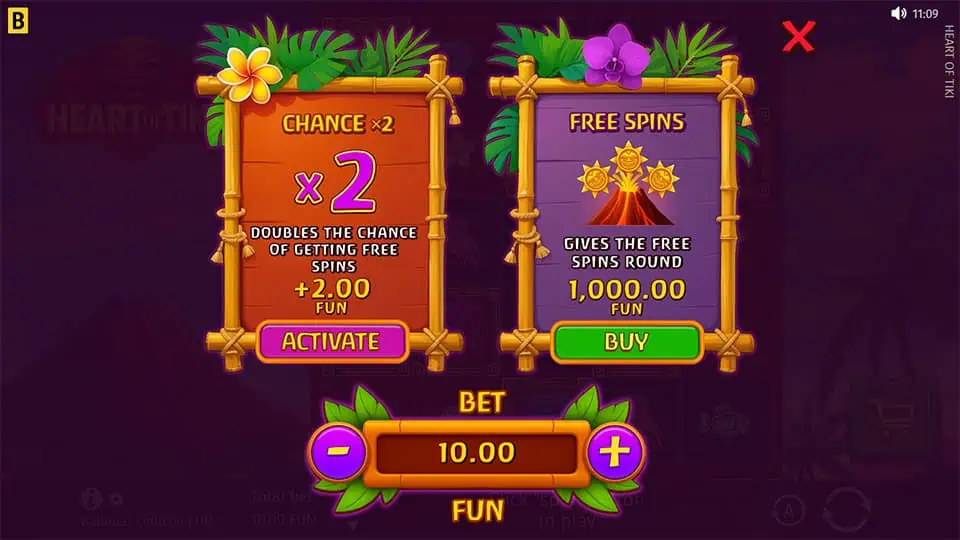 Heart of Tiki slot bonus buy 1