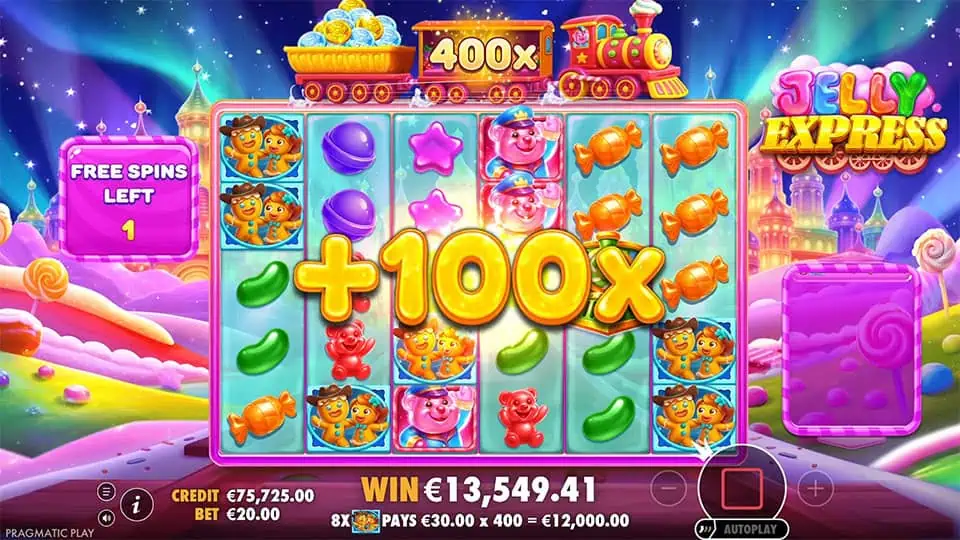 Jelly Express slot feature multiplier