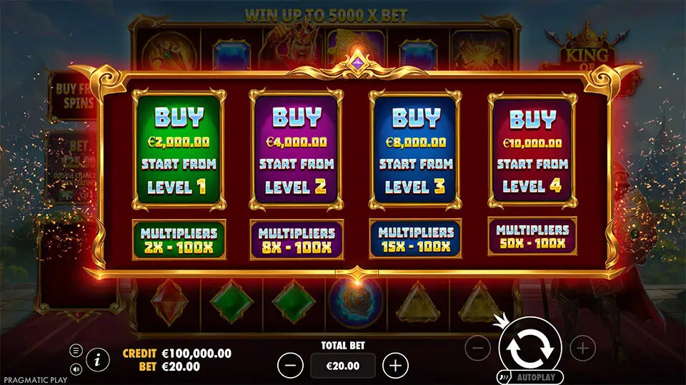 King of Spear slot bonus buy