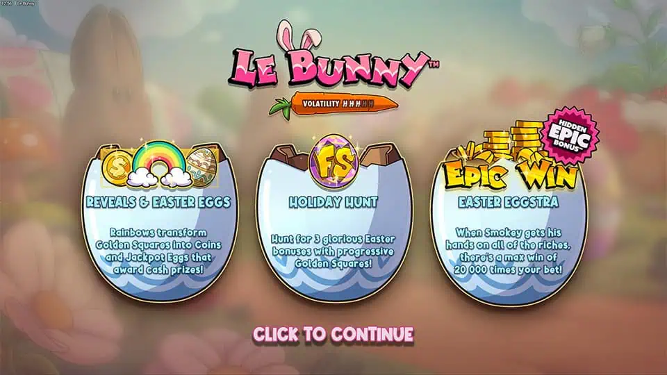 Le Bunny slot intro screen