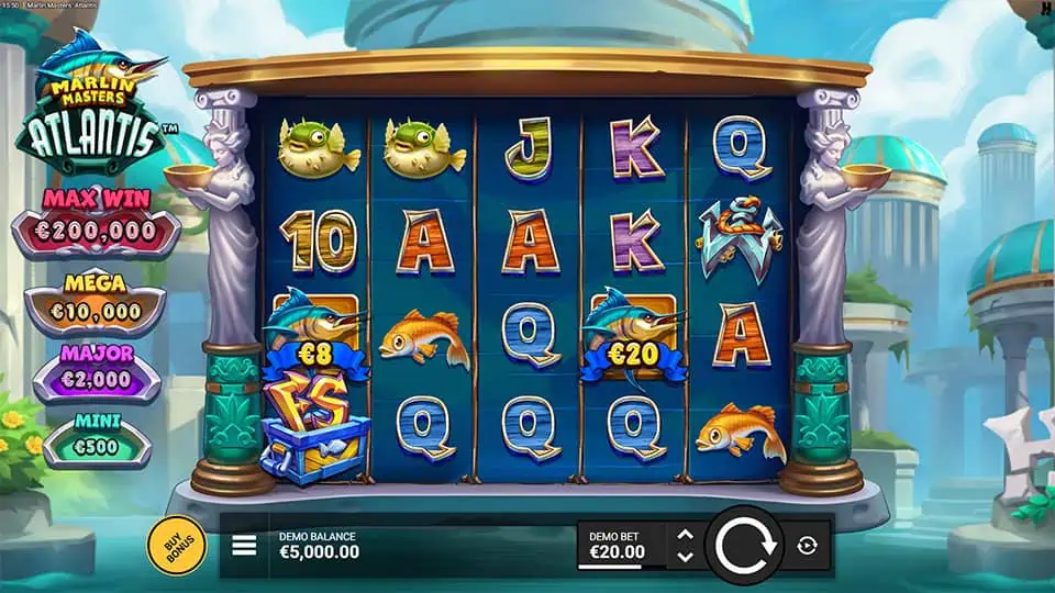 Marlin Masters Atlantis slot game preview