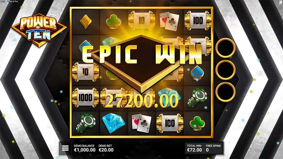 Power of Ten slot big win