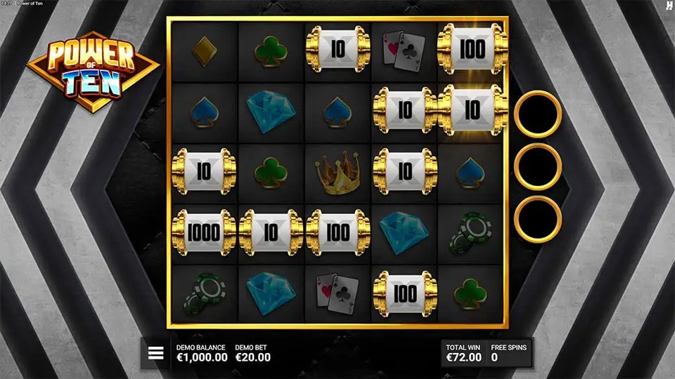 Power of Ten slot feature power wheels