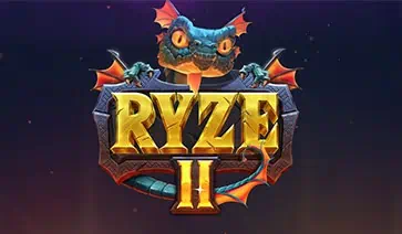 Ryze 2 logo with a two-headed dragon on a dark fantasy background.