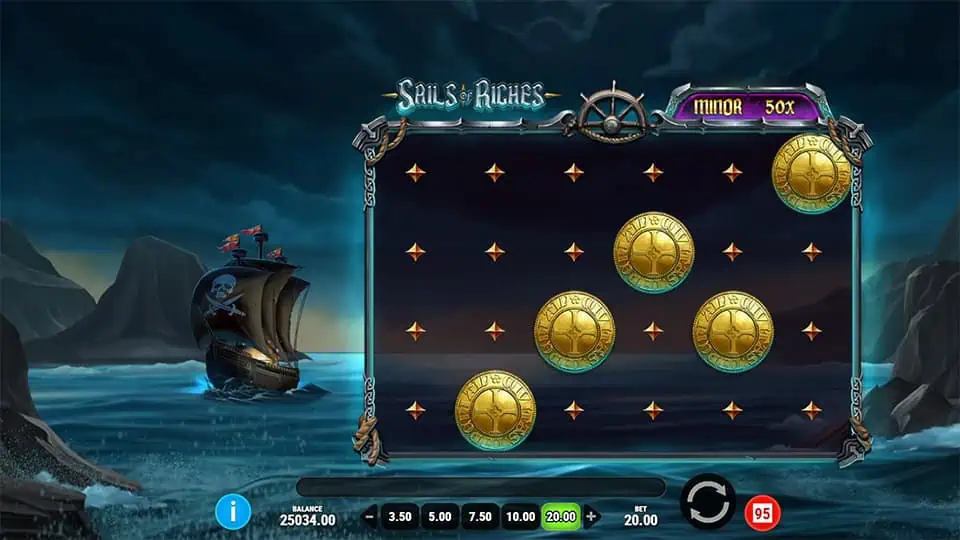 Sails of Riches slot feature second chance respin