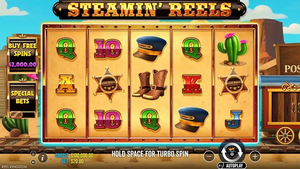 Steamin Reels slot game preview