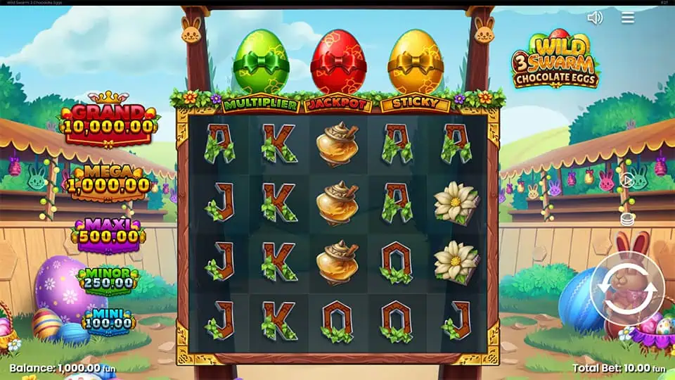 Wild Swarm 3 Chocolate Eggs slot game preview