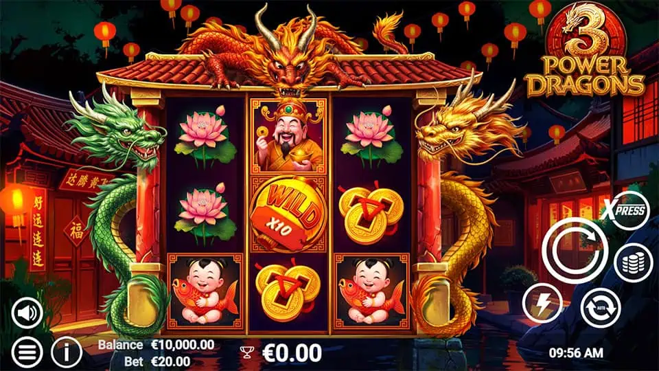 3 Power Dragons slot game preview 1