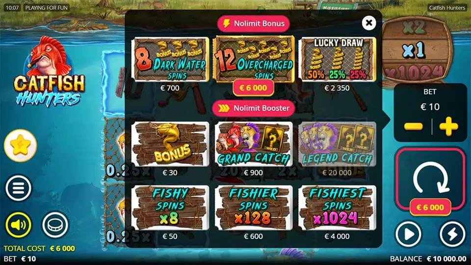 Catfish Hunters slot bonus buy