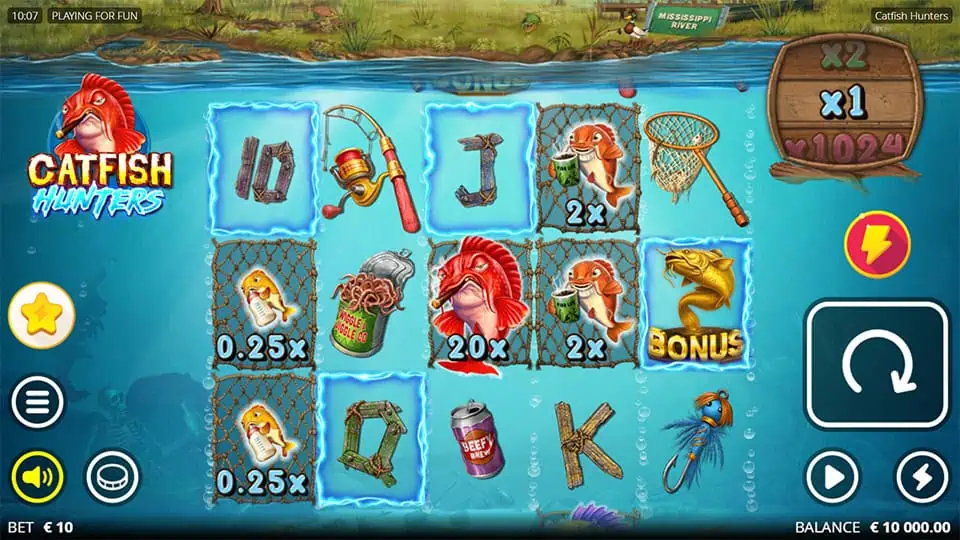 Catfish Hunters slot game preview