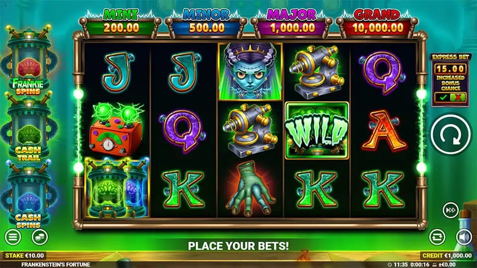 Frankensteins Fortune slot game preview 1