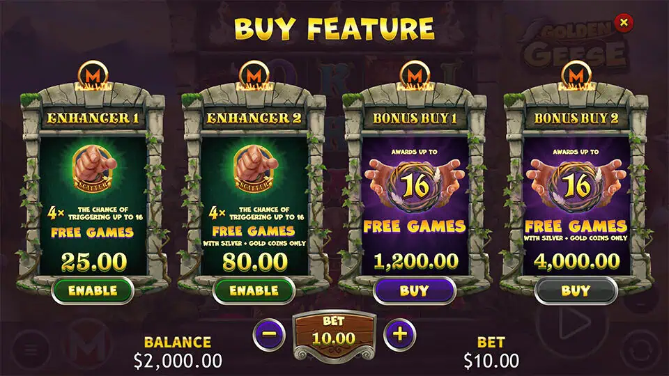 Golden Geese slot bonus buy