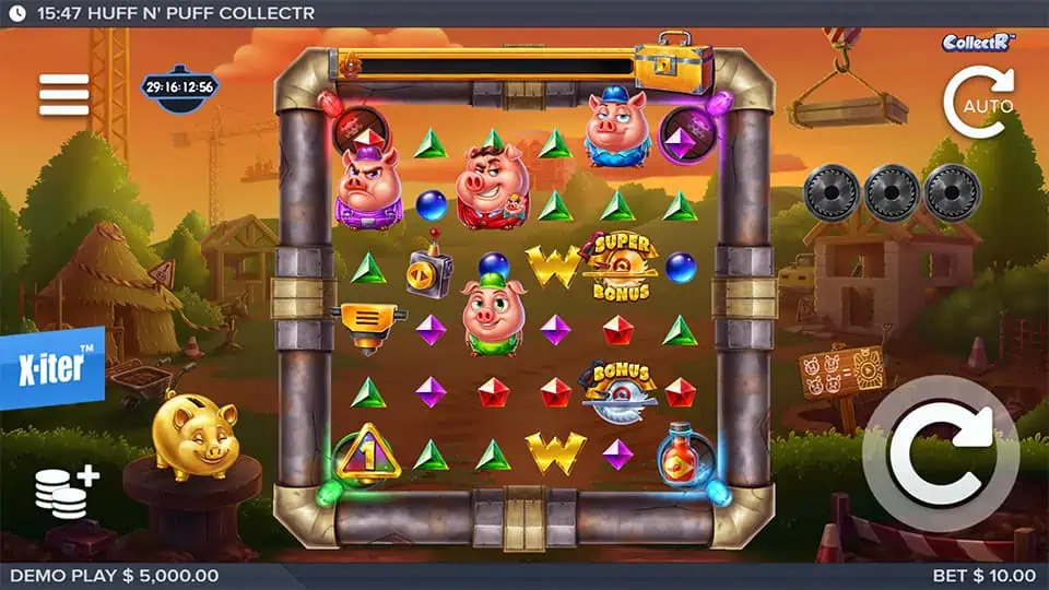 Huff N Puff CollectR slot game preview