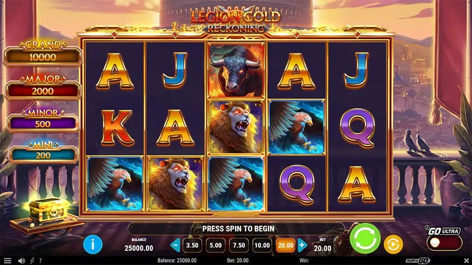 Legion Gold Reckoning slot game preview
