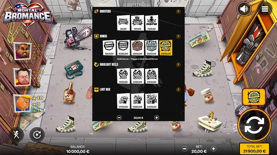 Mortal Bromance slot bonus buy