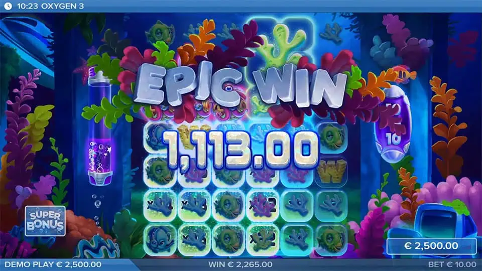 Oxygen 3 slot big win