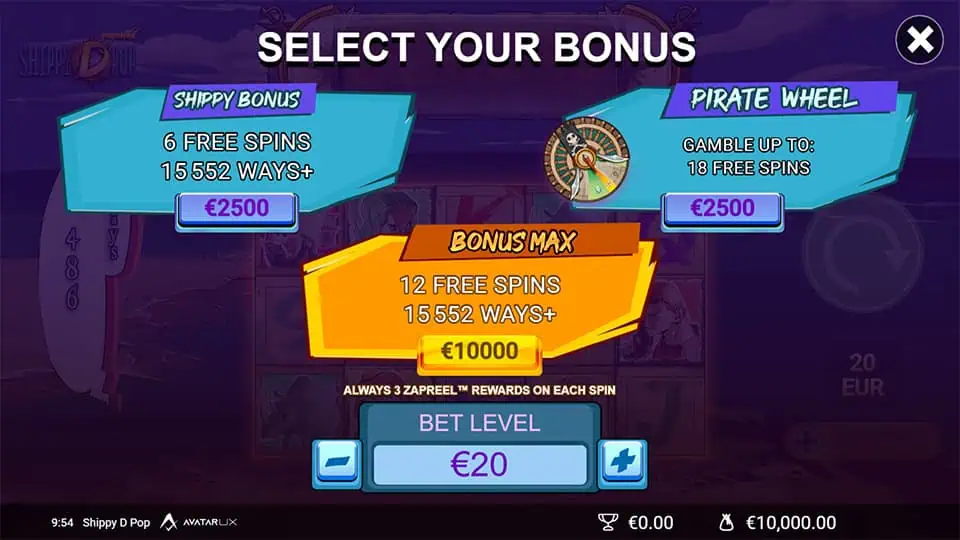 Shippy D Pop slot bonus buy 1