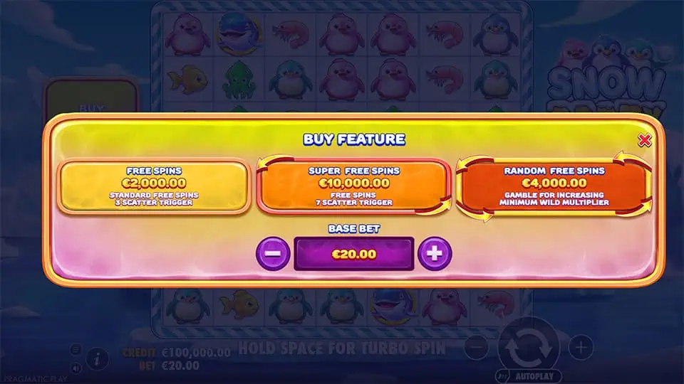 Snow Party slot bonus buy
