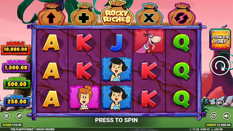 The Flintstones Rocky Riches slot game preview