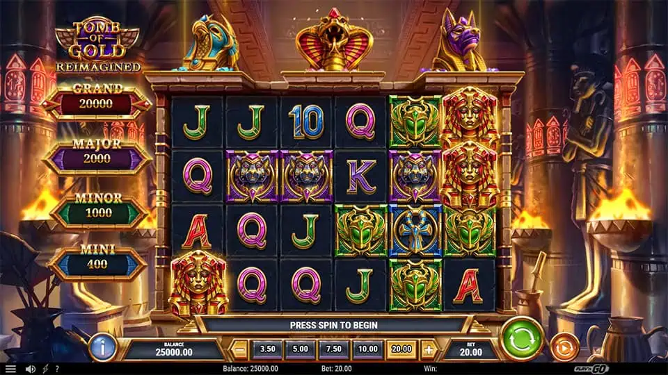 Tomb of Gold Reimagined slot game preview 1