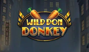 Wild Don Donkey logo with crossed carrots over a nighttime city backdrop.