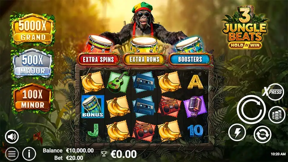 3 Jungle Beats slot game preview