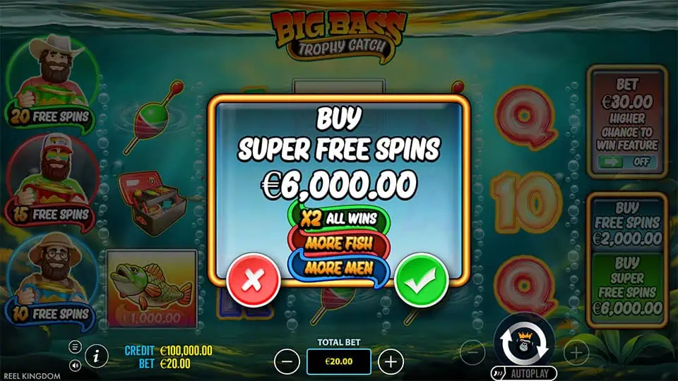 Big Bass Trophy Fishing slot bonus buy