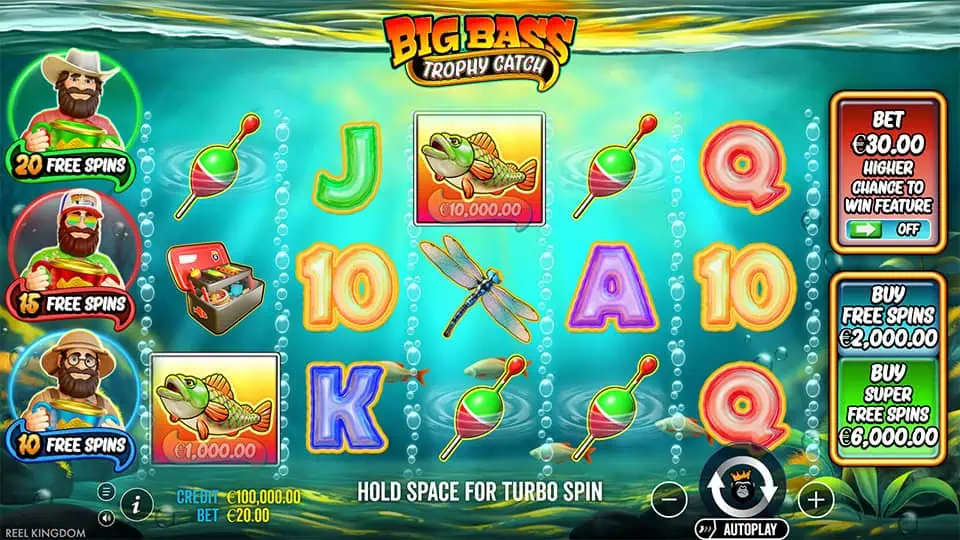 Big Bass Trophy Fishing slot game preview