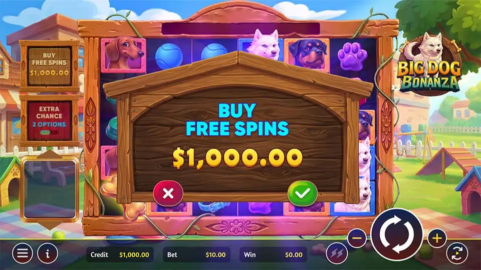 Big Dog Bonanza slot bonus buy