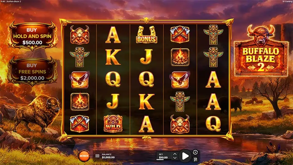 Buffalo Blaze 2 slot game preview