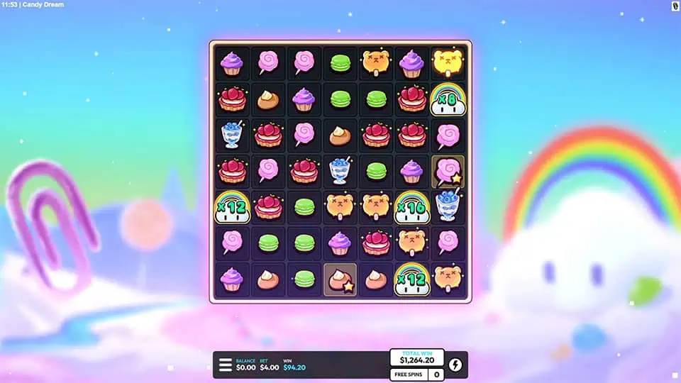 Candy Dream slot feature wild multiplier