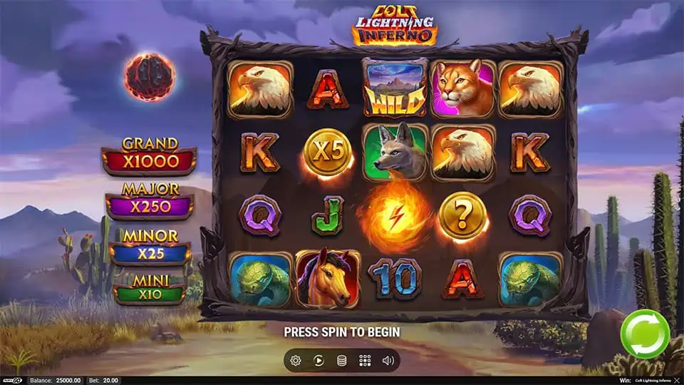 Colt Lightning Inferno slot game preview