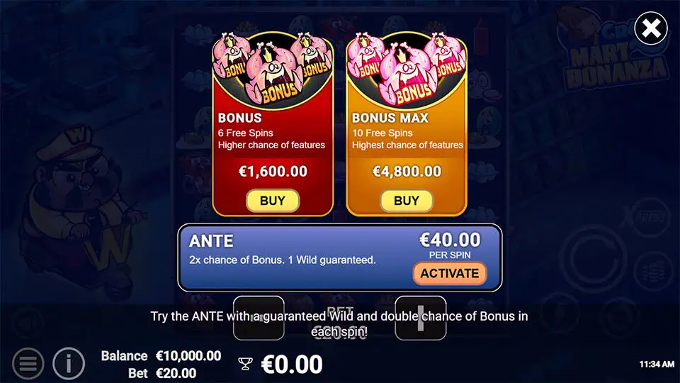 Crazy Mart Bonanza slot bonus buy 1