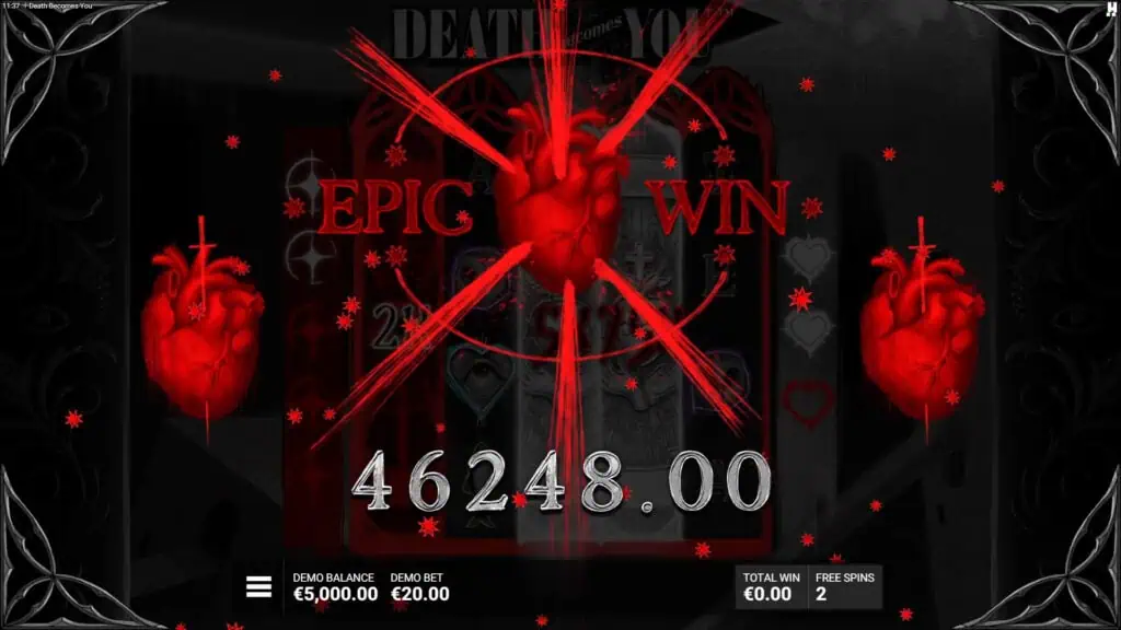 Death Becomes You slot big win