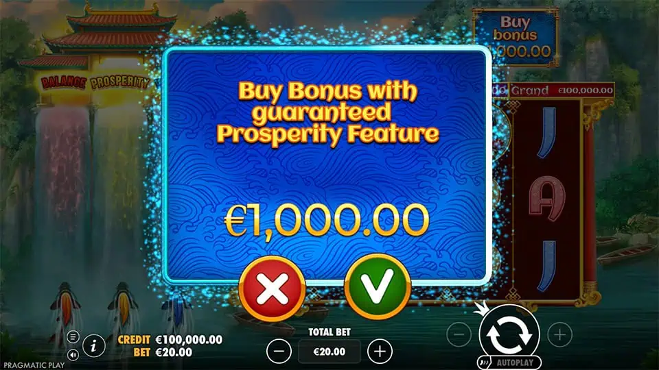 Dragons Gate Bonus Choice slot bonus buy