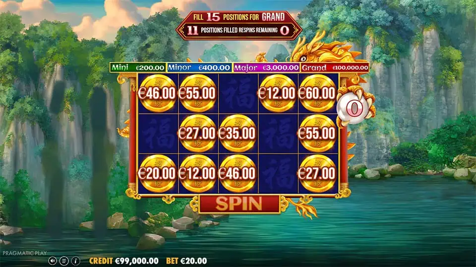 Dragons Gate Bonus Choice slot feature coin symbol