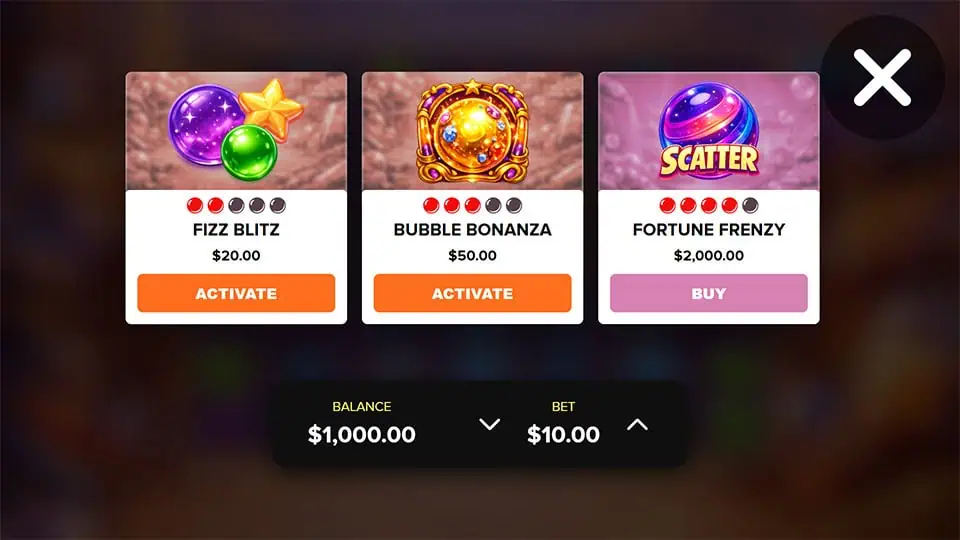 Fizz and Fortune slot bonus buy