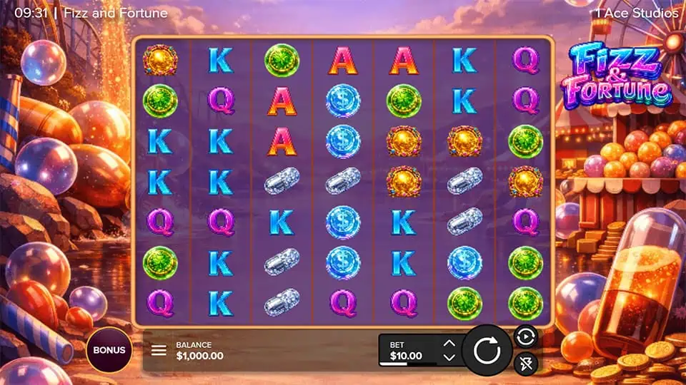Fizz and Fortune slot game preview