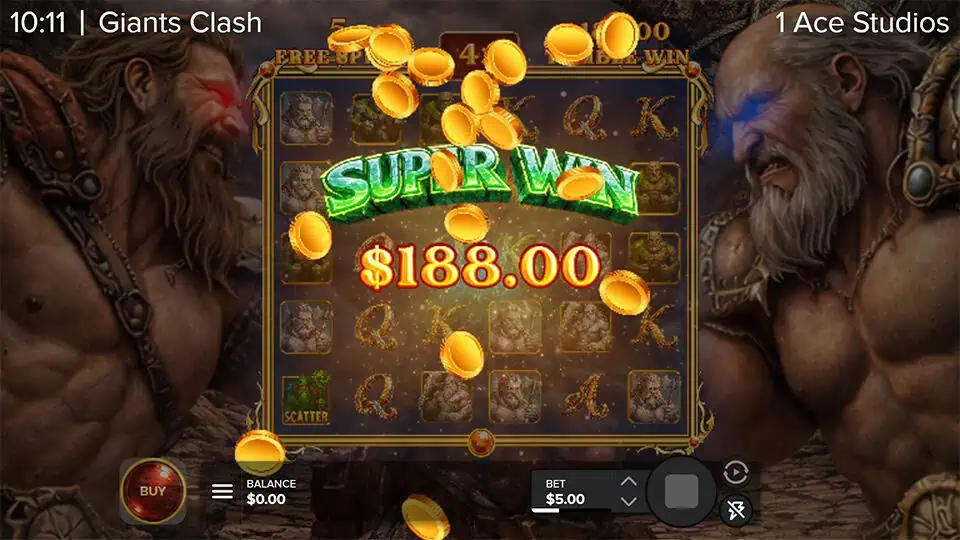 Giants Clash slot big win