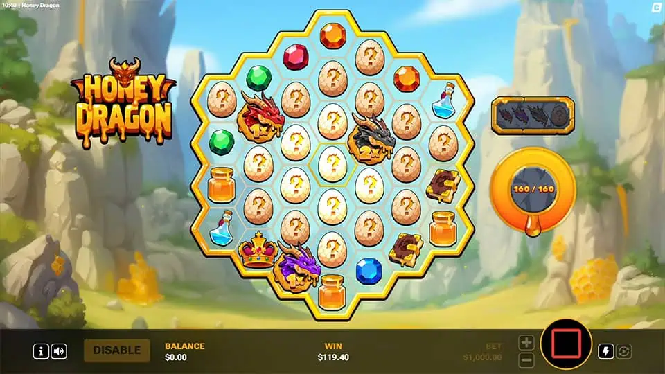 Honey Dragon slot feature egg